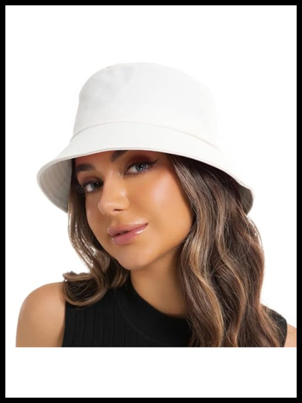 Unisex Cotton Bucket Hat UPF 50+ Summer Beach Sun Protection Packable